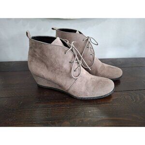 EUC Franco Sarto Annabelle Gray Wedge Bootie/Sz. 9M
